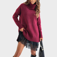 Jersey Rojo y Vestido Negro