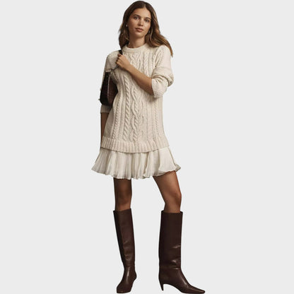 VALERIA™ | VESTIDO DE PUNTO EN TEJIDO