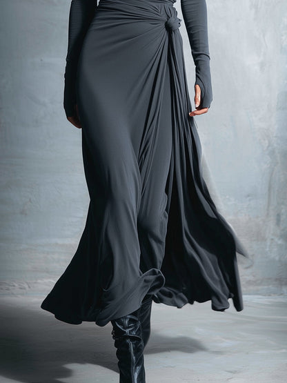 ADRIANA™| VESTIDO MAXI CON NUDO LATERAL