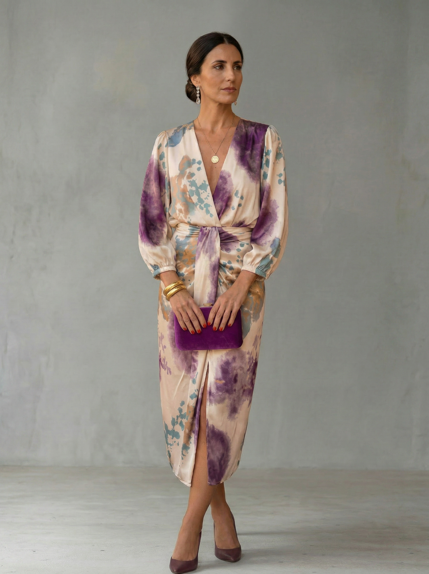 NEREA™ | VESTIDO AQUARELA