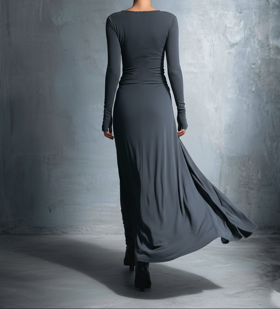 ADRIANA™| VESTIDO MAXI CON NUDO LATERAL