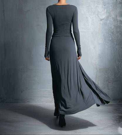 ADRIANA™| VESTIDO MAXI CON NUDO LATERAL