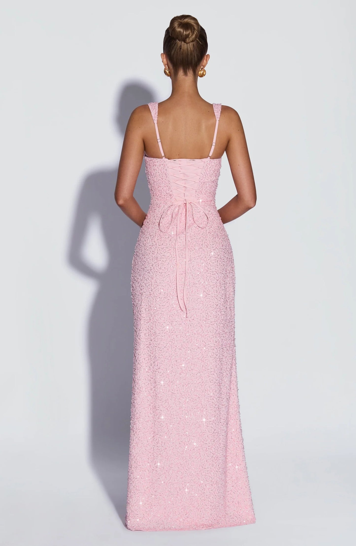 Vestido Rosa Elegante - Rosa Brillante
